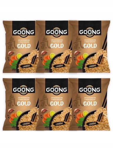 5x Goong Gold Instantní polévka s kuřecí příchutí, jemná, 6x65 g