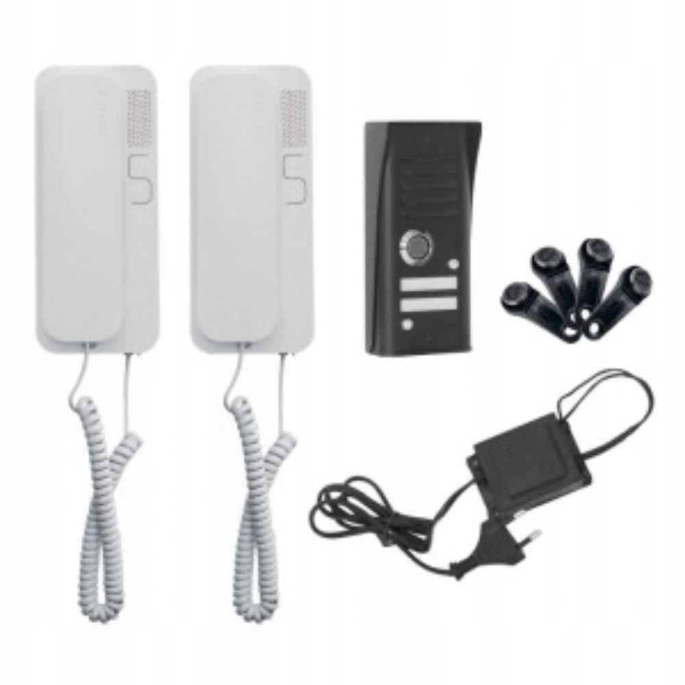 Dvojrodinný domofon Cyfral Cosmo čierny