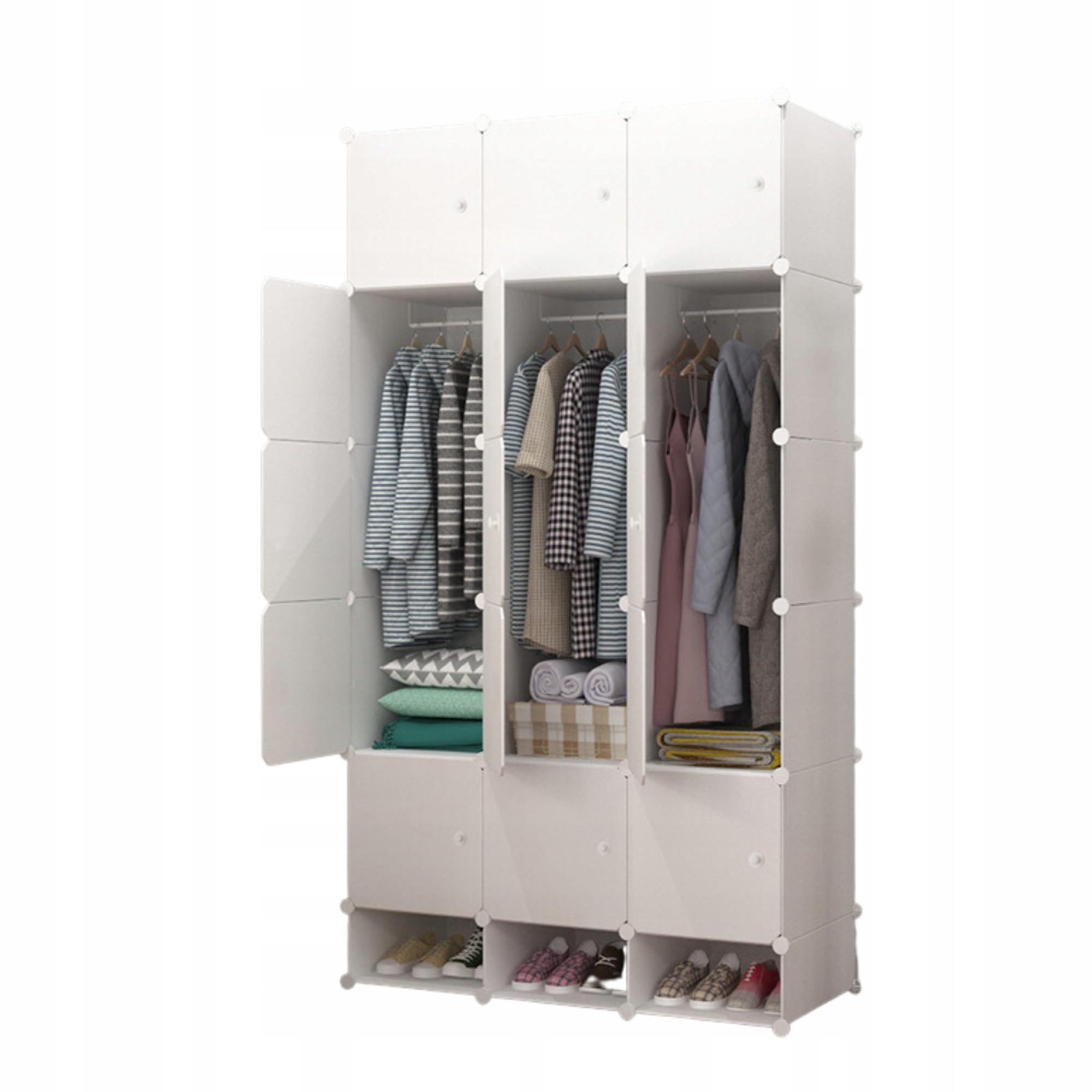Magic Select Modulárna skriňa 20 modulov 3 tyče 192×105 cm biela