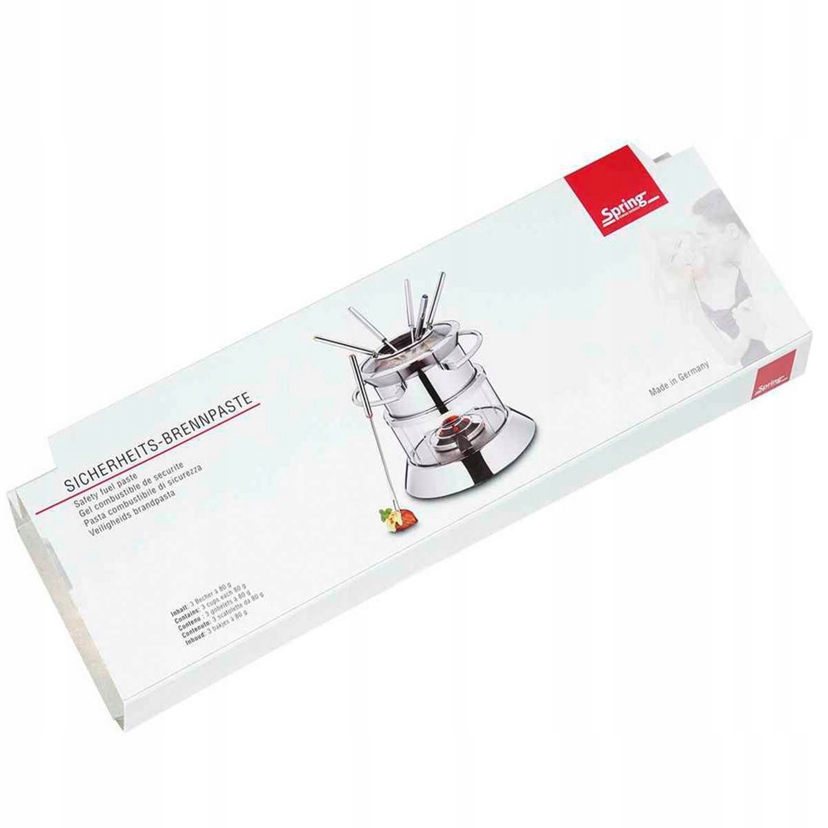 ŻEL PALIWO FONDUE PASTA Podgrzewaczy 3x 80g SPRING