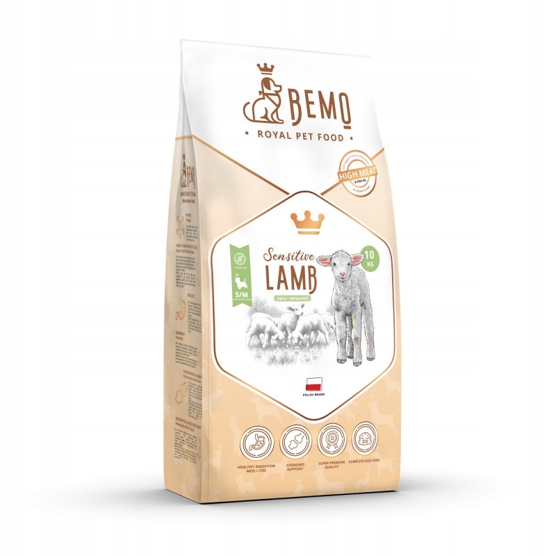 Bemo Sensitive Lamb Karma Sucha Dla Psa Z Jagnięciną 10 kg M/L