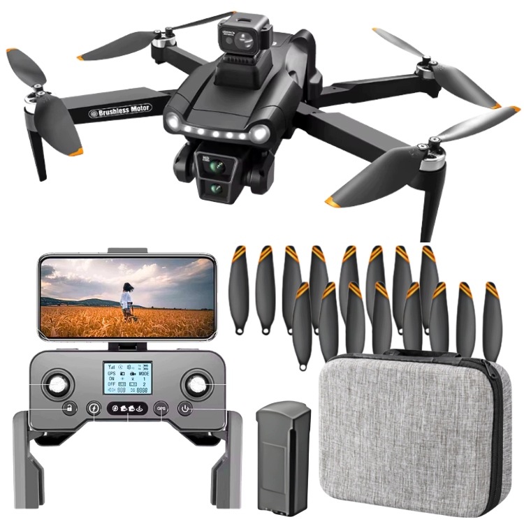 Dron S 8K Kamerou LCD displej 5' Bezkartáčové Motory Dosah 3000 M Gps