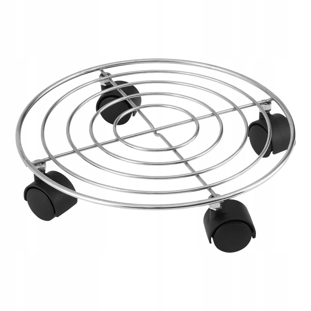 Platforma podstawka pod doniczki na kółkach 30cm metalowa
