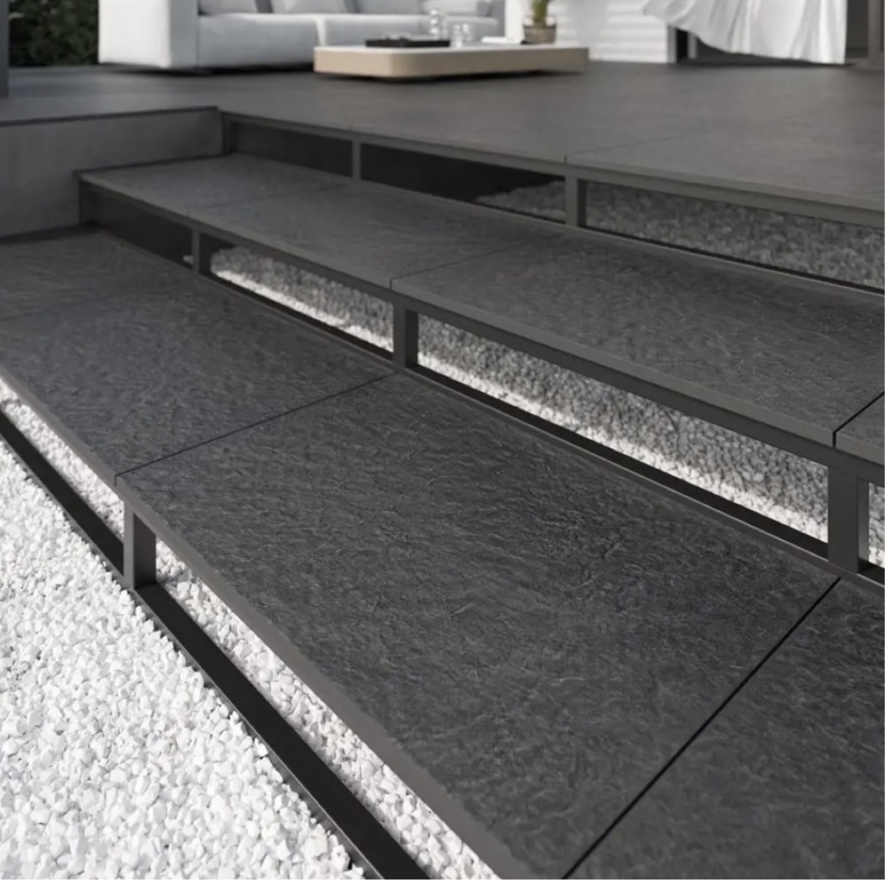 ТЕРАСНА ПЛИТКА 60х90х2 MINSTER BLACK ПАРАДИЗ ГРЕСЬ ПАРАДИЖ 1 ГАТ 2 см