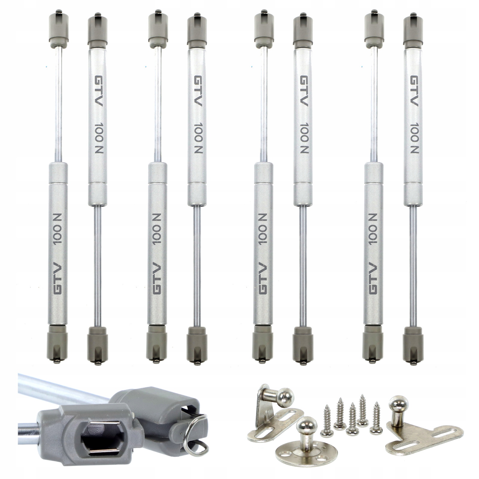 

Podnośnik meblowy gazowy siłownik 100N teleskopowy