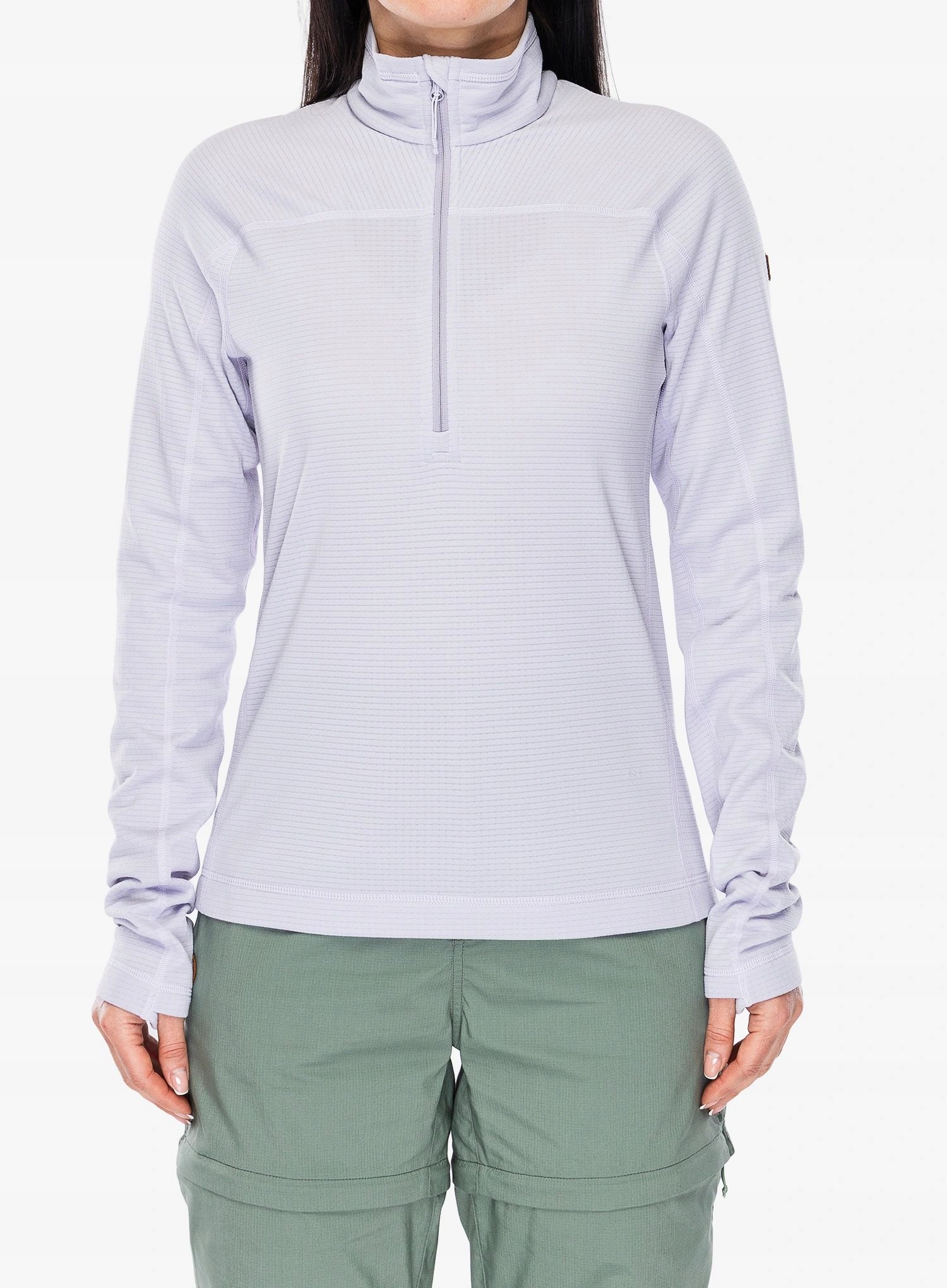 Mikina bez kapuce Fjallraven Abisko Lite Fleece Hz lavender S