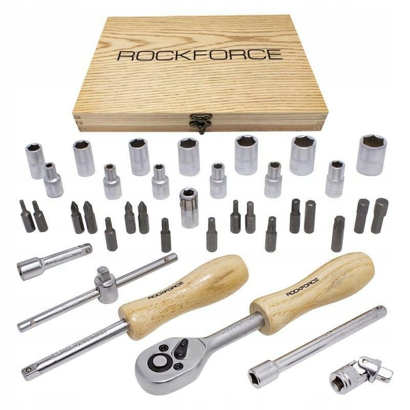 ROCKFORCE ZESTAW KLUCZY 1/4" 38el. Marka Rockforce