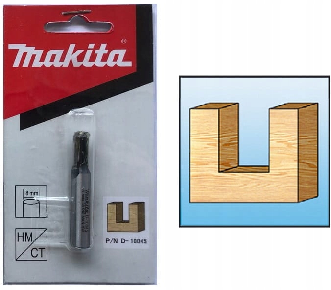 

Makita D-10045 Frez Do Drewna Prosty (2 Rowki) 8mm