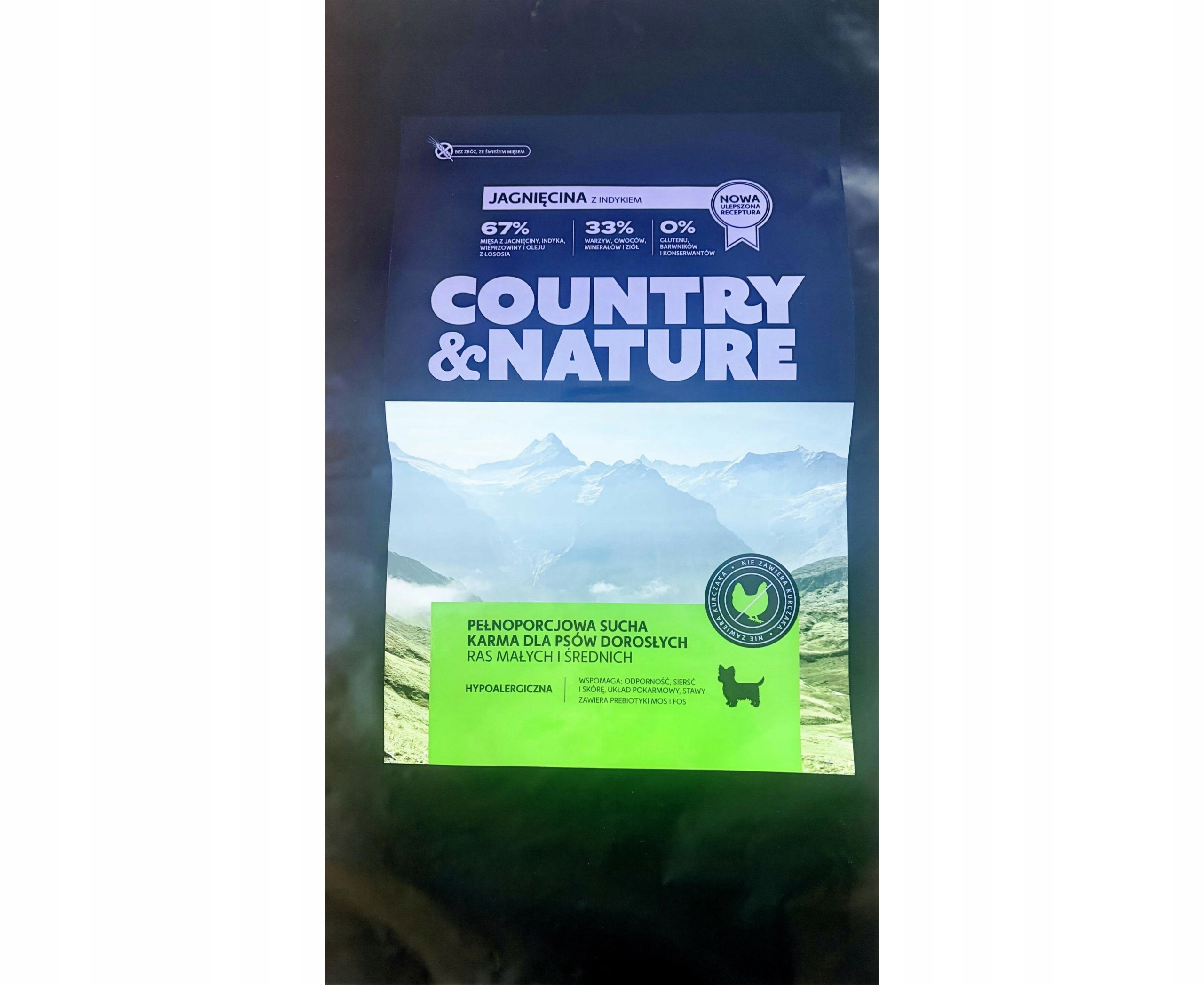 Levně Country & Nature Jehněčí s krůtím masem 9 kg