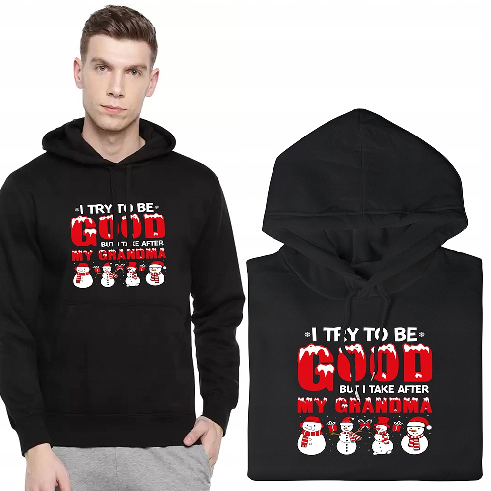 pánská mikina Klokanka Vánoční vánoční vzory S