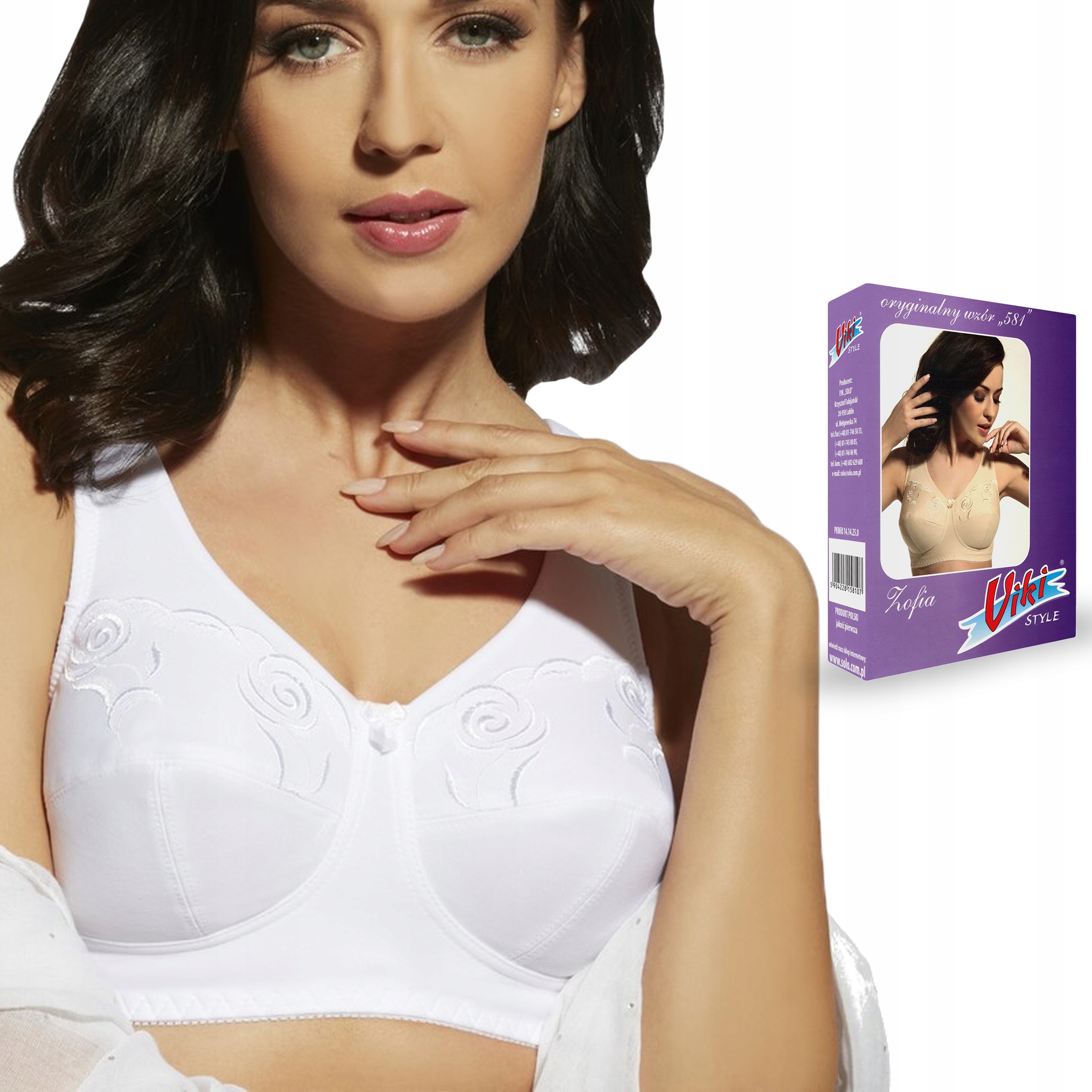 

biustonosz Viki 581 Zofia biały 95H