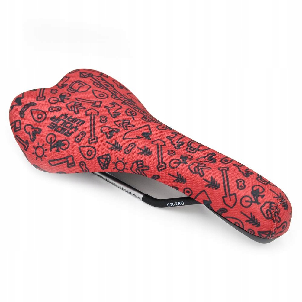 Siodełko rowerowe Dartmoo Primal, pręty drążone cr-mo, Red Devil