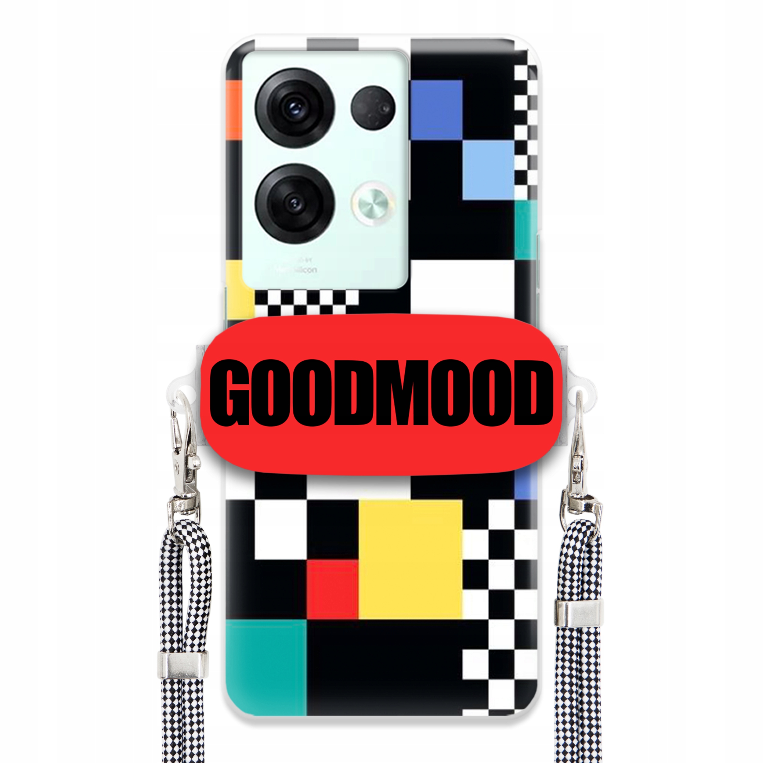 Puzdro Na Oppo Reno 8 Pro 5G Puzdro Držiak Na Vodítko Pre Telefón Pixelart MIX Wz