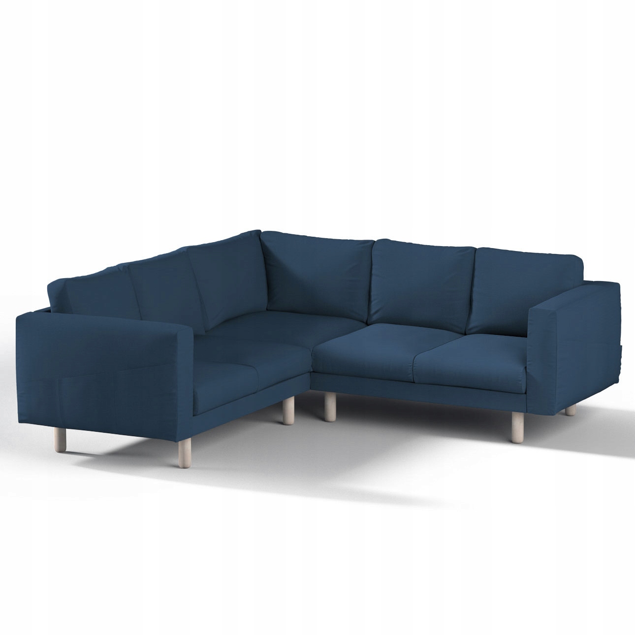 Dekoria potah na rohovou pohovku Norsborg pro 4 osoby Ikea, modrý