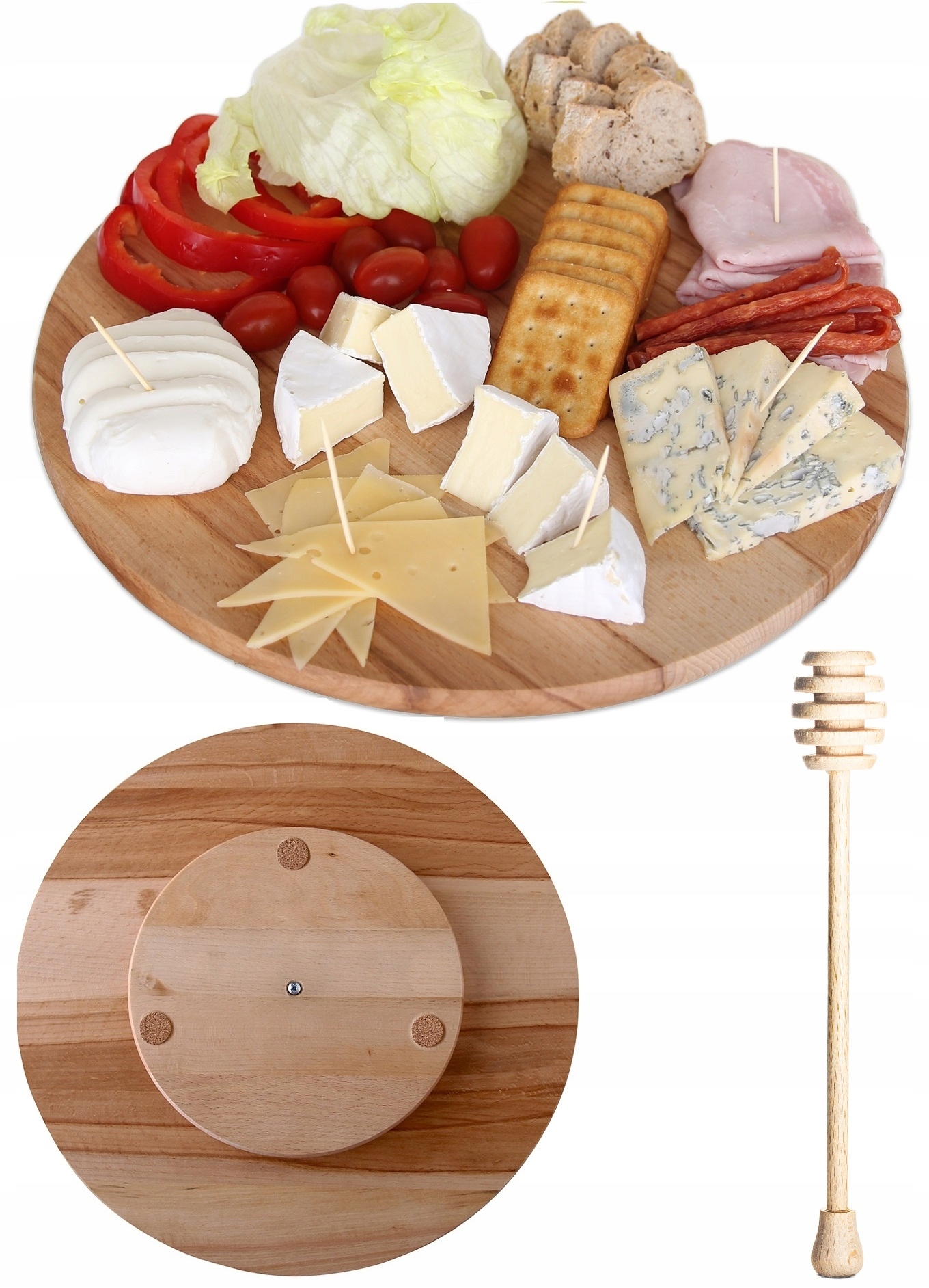 

Deska Patera Do Serwowania Przekąsek 30cm Kolorowa