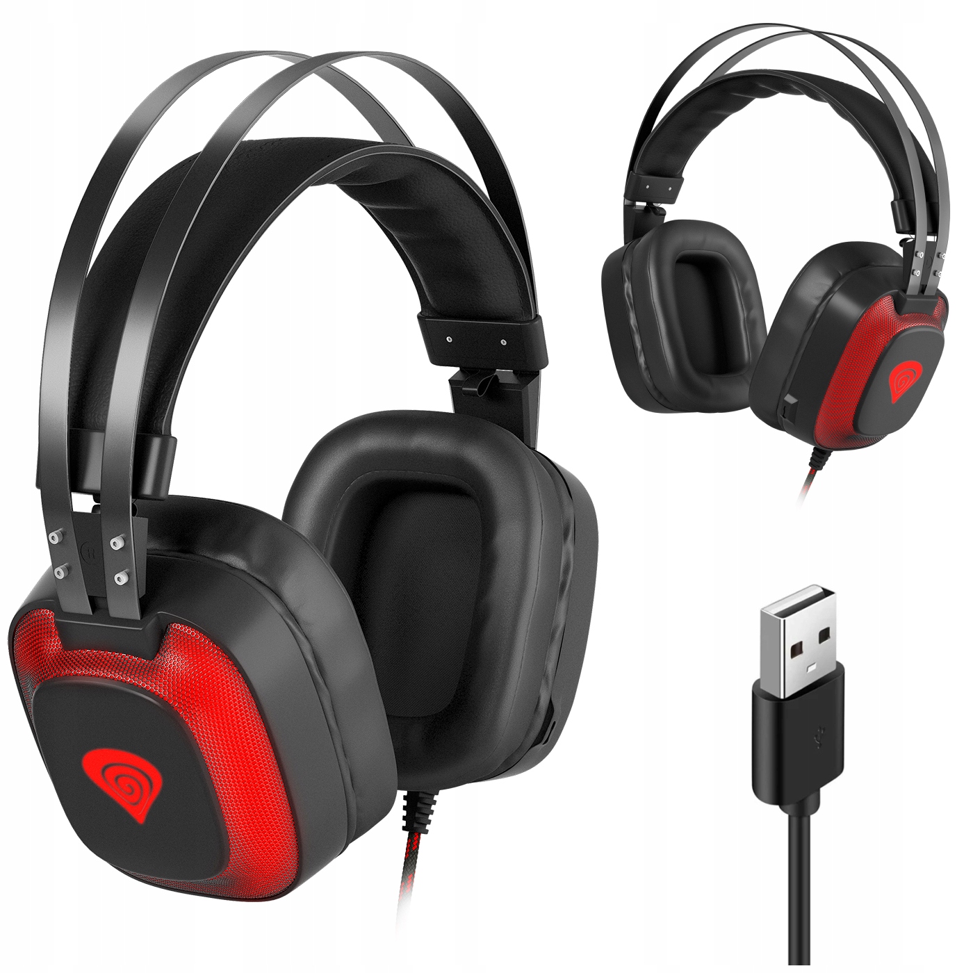 GAMINGOWE SŁUCHAWKI Z MIKROFONEM DLA GRACZY 7.1