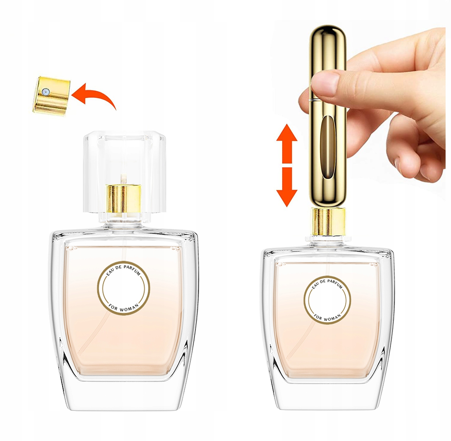 BUTELECZKA NA PERFUMY FIOLKA ATOMIZER ZAWOREK 5ML Marka bez marki