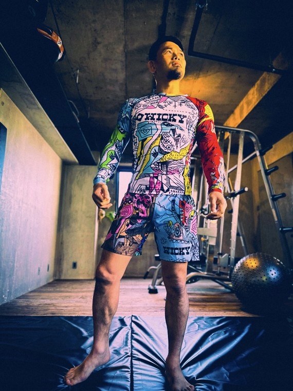 Rashguard Męski Manto Wicky długi rękaw elastyczny Wielokolorowy r. M