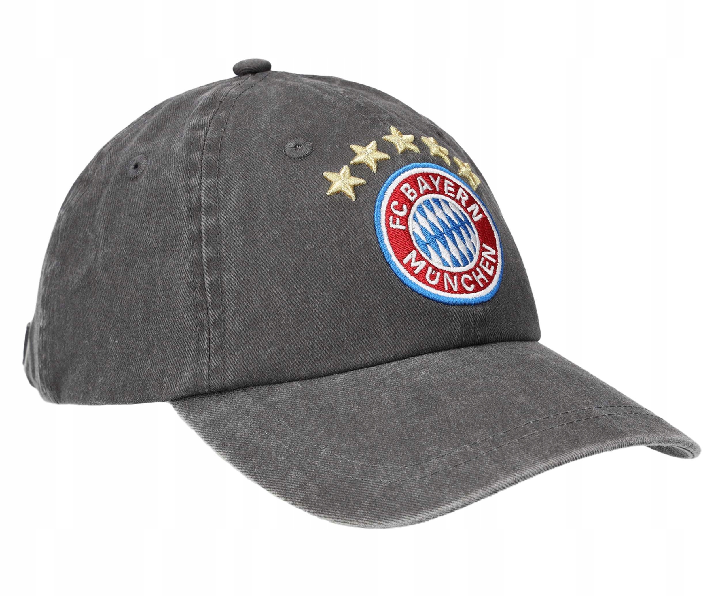 Bayern Monachium Czapka Z Daszkiem Szara Jeans Bayern Munich Bejsbolówka