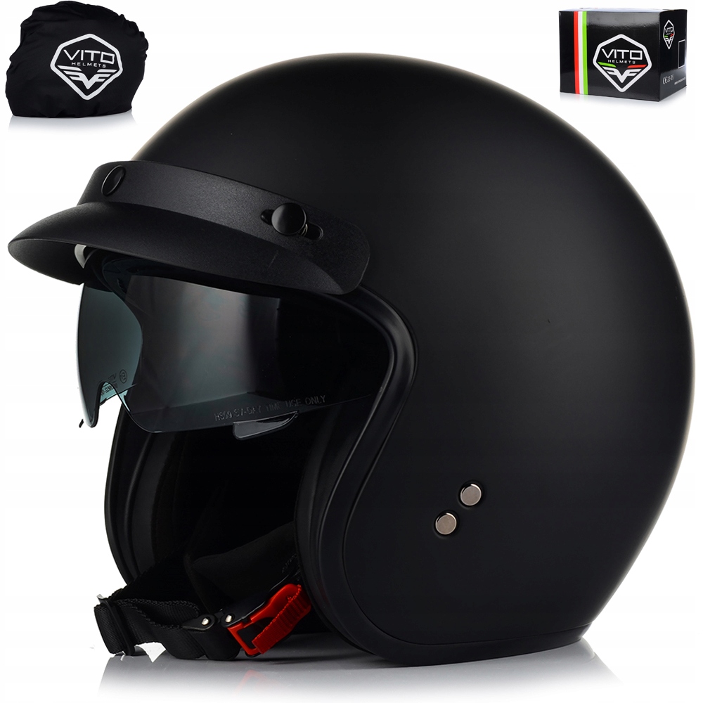 Motocyklová Přilba Otevřená Vito Speciál Chopper Cruiser Stříška Blenda