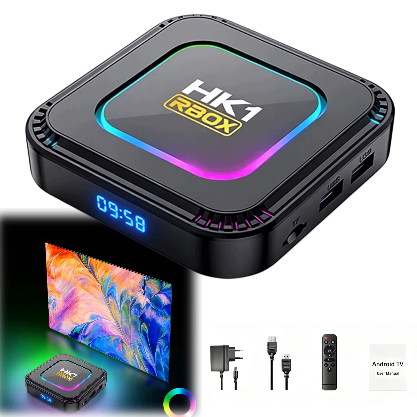 Smart Box Tv 4K 8K Android 13 Wifi 6 Bluetooth 5 Nástavec Přehrávač Tv