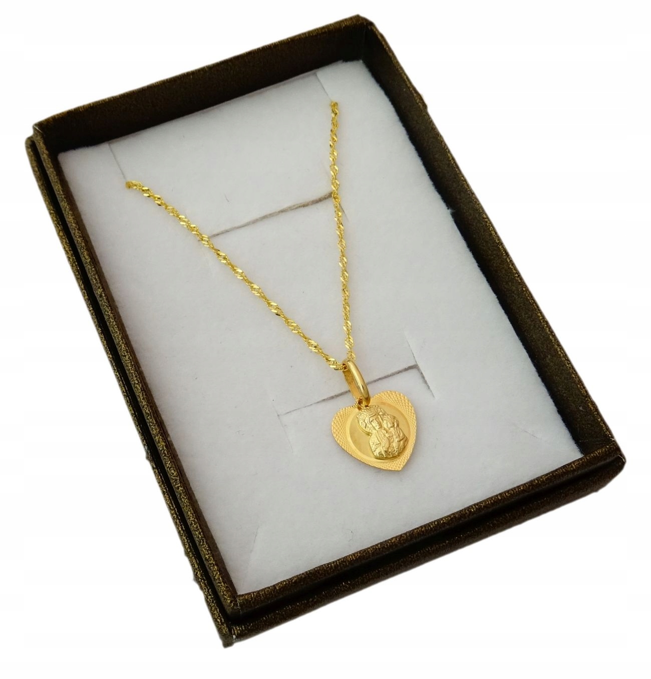 

Łańcuszek Złoty Medalik Komunia,chrzest 50 CM. 585