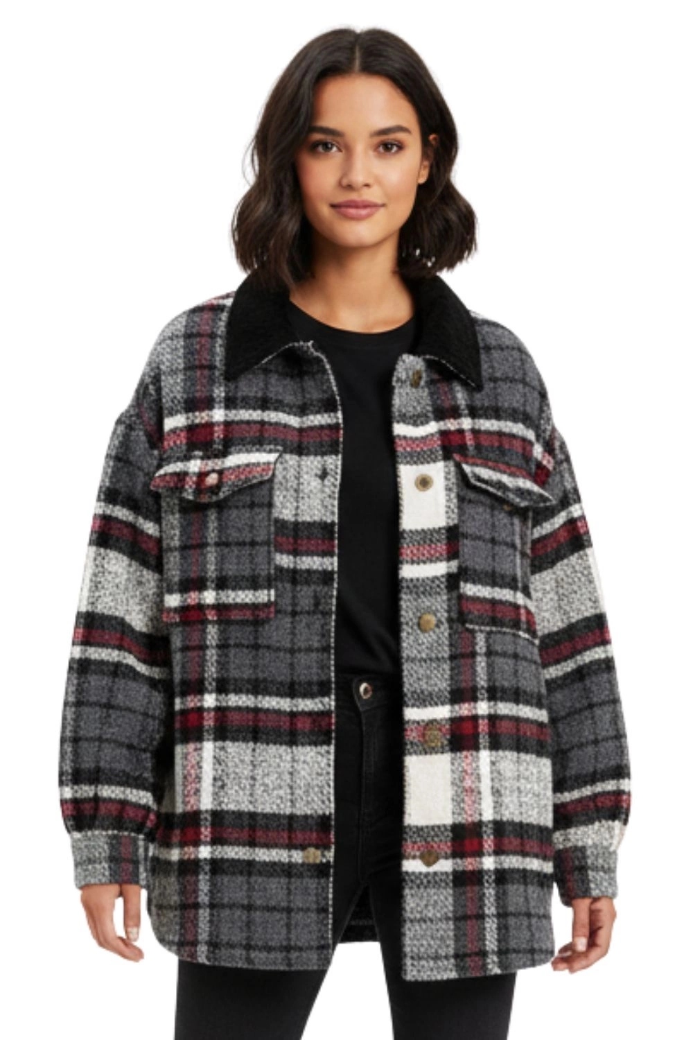 Dámská bunda Billabong podzimní zimní zateplená, kostkovaná, přechodová, velikost Xs