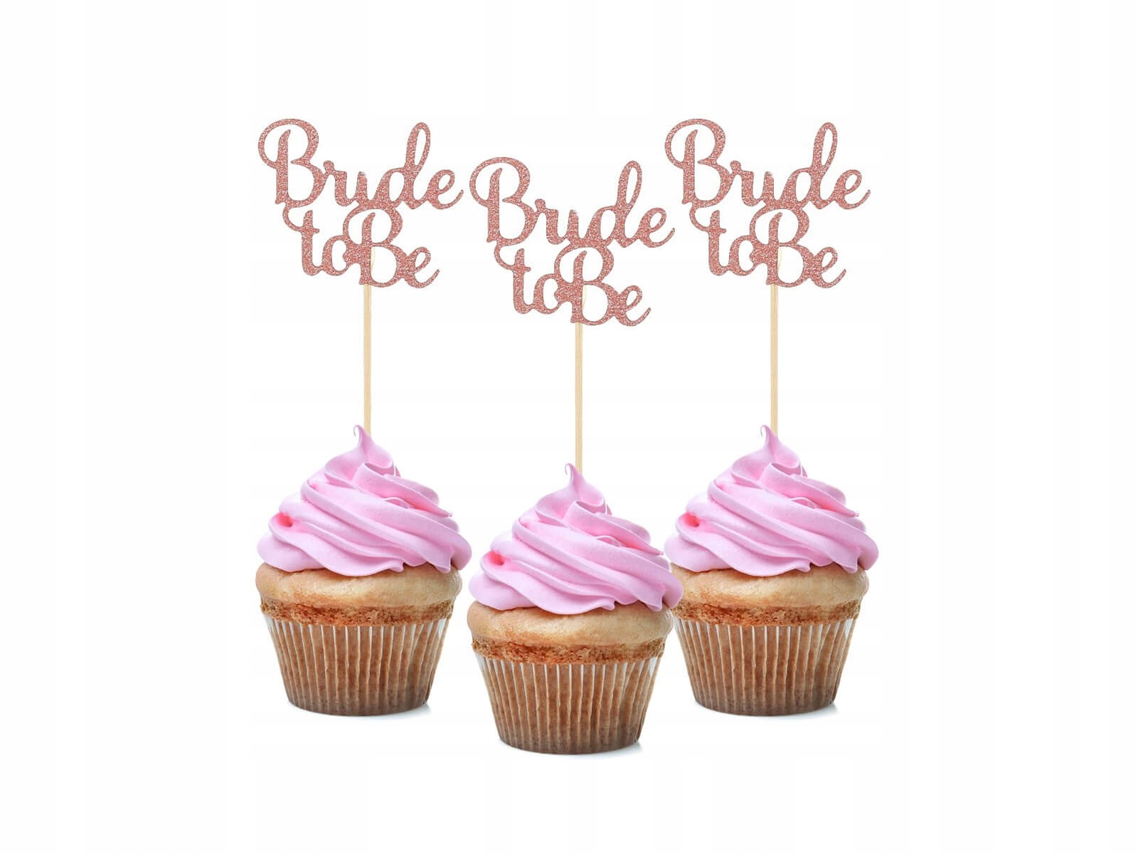 

Pikery na muffiny Bride to be 6szt Panieński