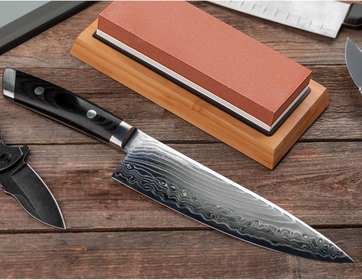 OSEŁKA DWUSTRONNA OSTRZENIE KAMIEŃ Wodny ZESTAW Ostrzałka do noży Stan opakowania oryginalne