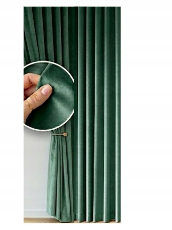 Záclony Farby Velvet Hrubá záclona s páskou Wave do vĺn Elegantná š170x210