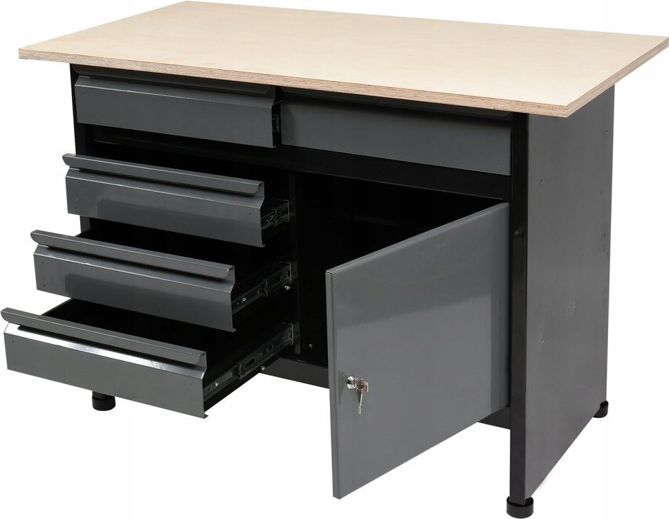 STOL WARSZTATOWY SZAFKA STOJACA METALOWA 116x60cm Producent code Vorel 58455