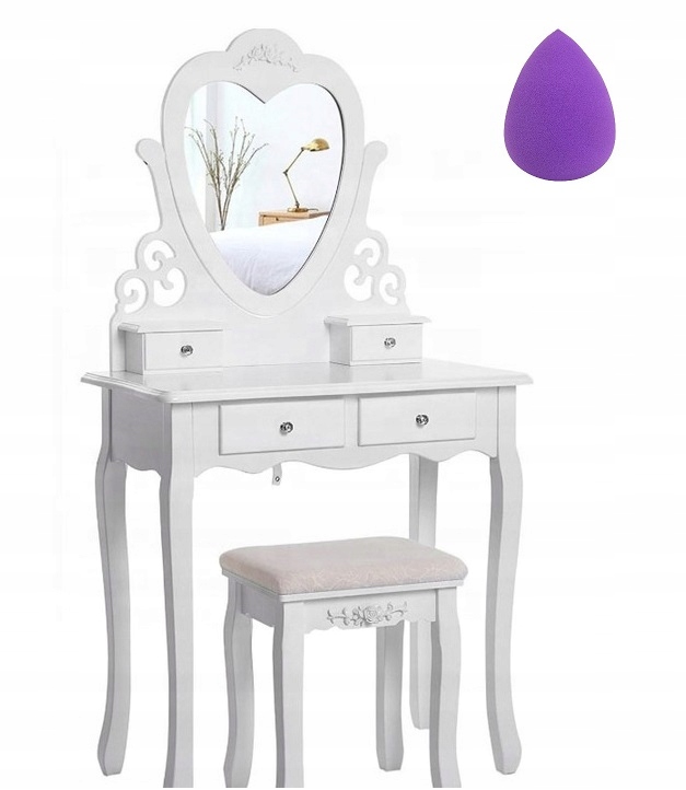 

Toaletka Kosmetyczna Serce + Taboret + Gratis