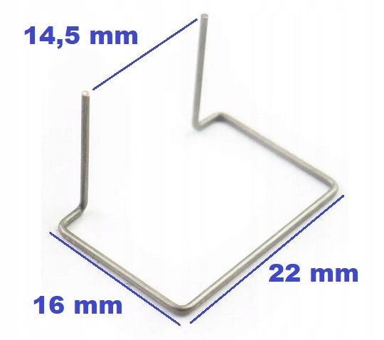 ZSZYWKI DO PLASTIKU ZSZYWARKA SPAWARKA ZGRZEWARKA RS08 100 SZTUK Model RS08 (100szt)