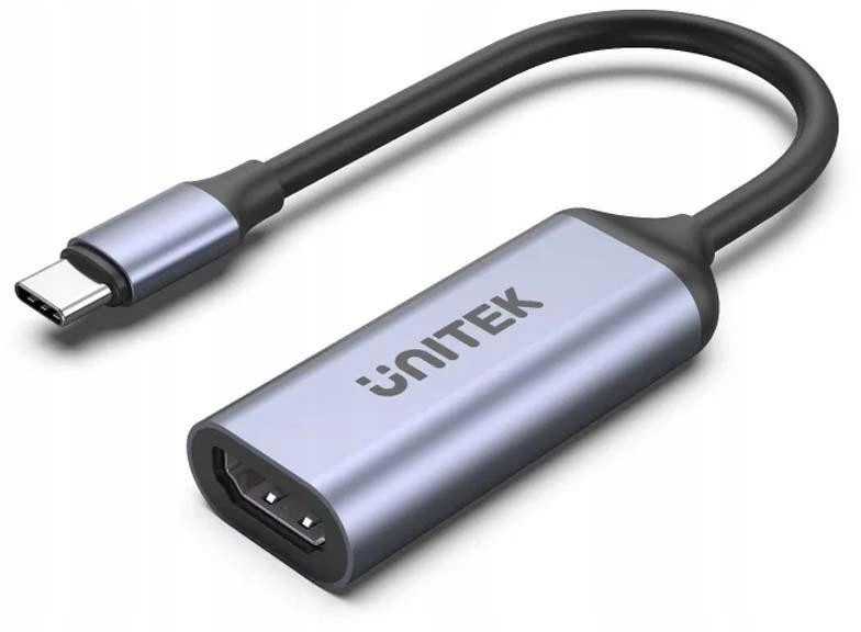 Unitek Adapter Usb-c na Hdmi 2.1 (8K 60Hz) szary 15cm V1416B