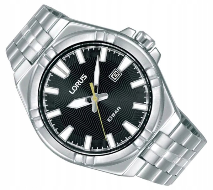 Ocelové Pánské Vodotěsné Sportovní Hodinky Lorus RH971RX9 100M Datumovka
