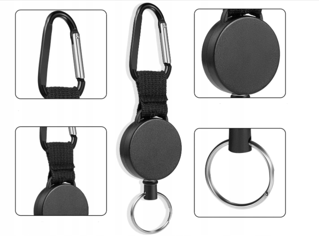 LINKA PLECIONA MOCNA ZWIJANA BRELOK RETRAKTOR 75cm Liczba sztuk w ofercie 1 szt.