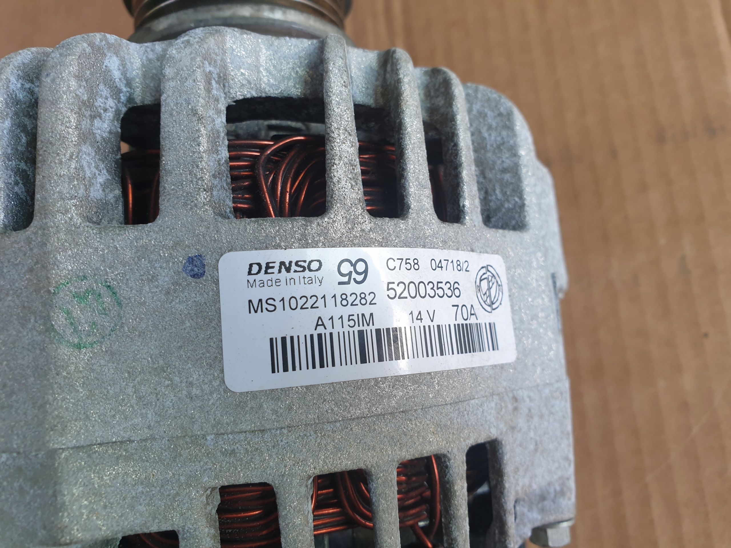 ALTERNATOR DENSO FIAT ALFA 52003536