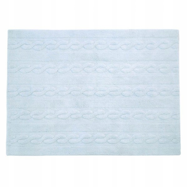 Dywan Bawełniany Trenzas Soft Blue 80x120 cm Lorena Canals