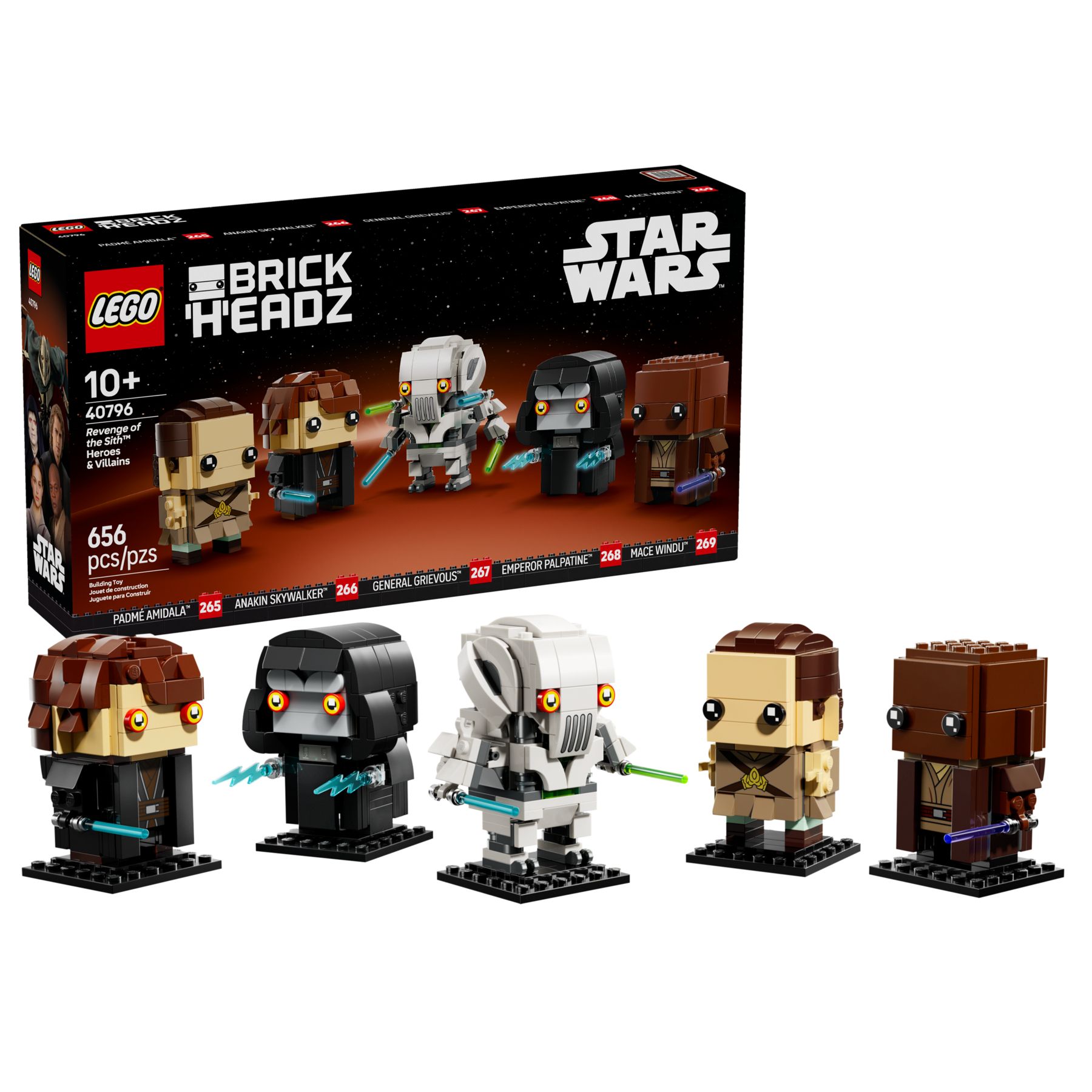 Lego BrickHeadz 40796 Pomsta Sithů – hrdinové a padouši Star Wars