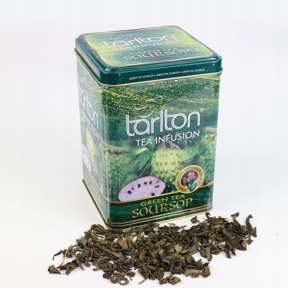 Zelený Čaj Tarlton Soursop s graviolou a růžovými pupeny 250g