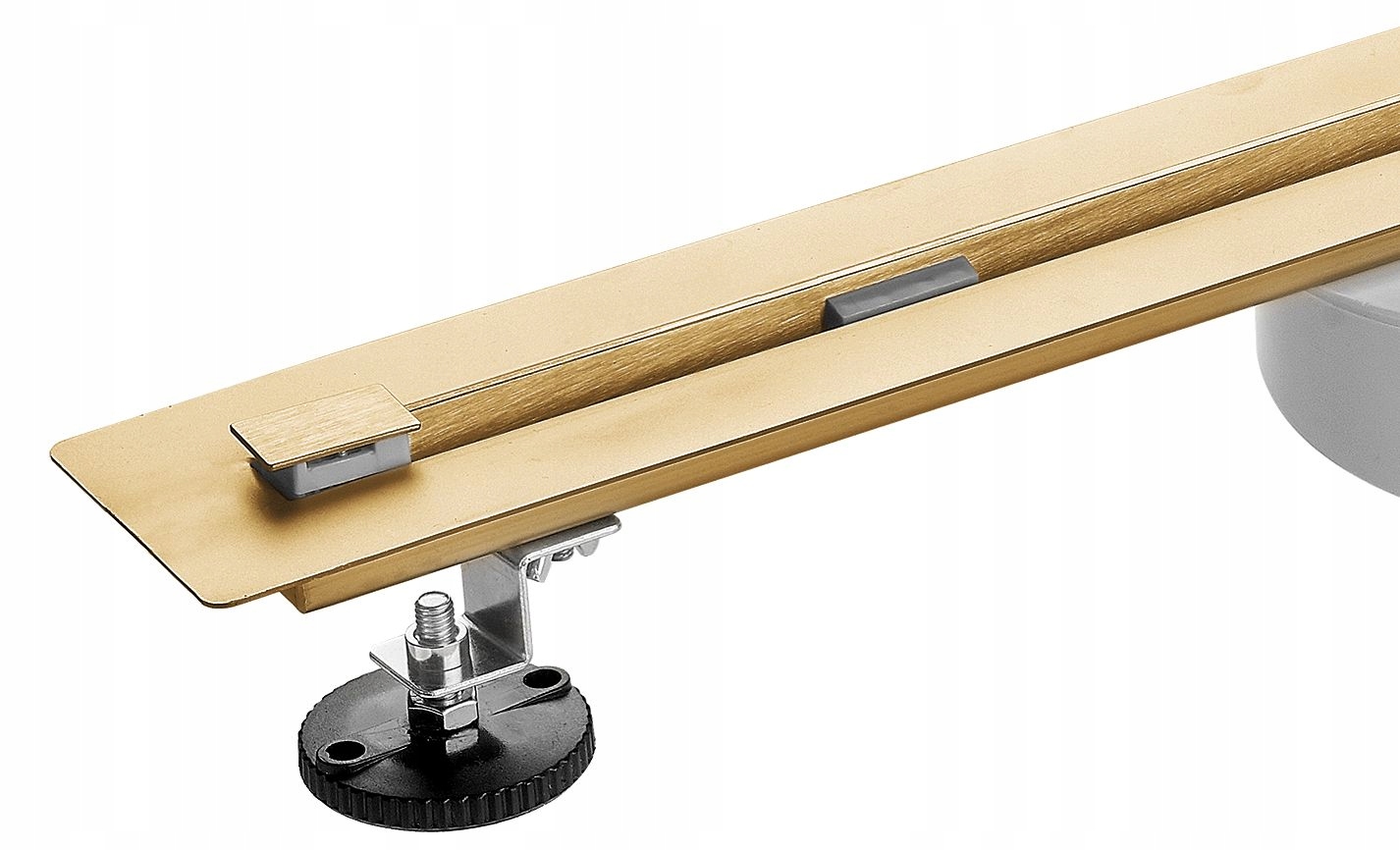 Lineárny Odtok 100 cm Zlatý Slim 4 mm Otáčanie