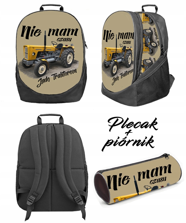 TRAKTOR PLECAK DUŻY+PIÓRNIK HIT Marka inna