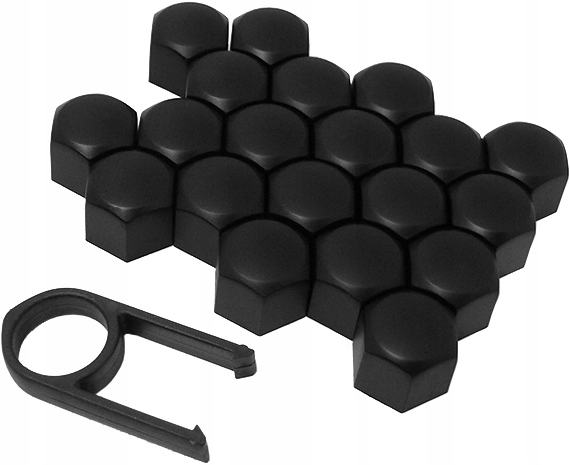 NAKŁADKI KAPSLE ZAŚLEPKI NA ŚRUBY KOŁA FELGI 17 MM