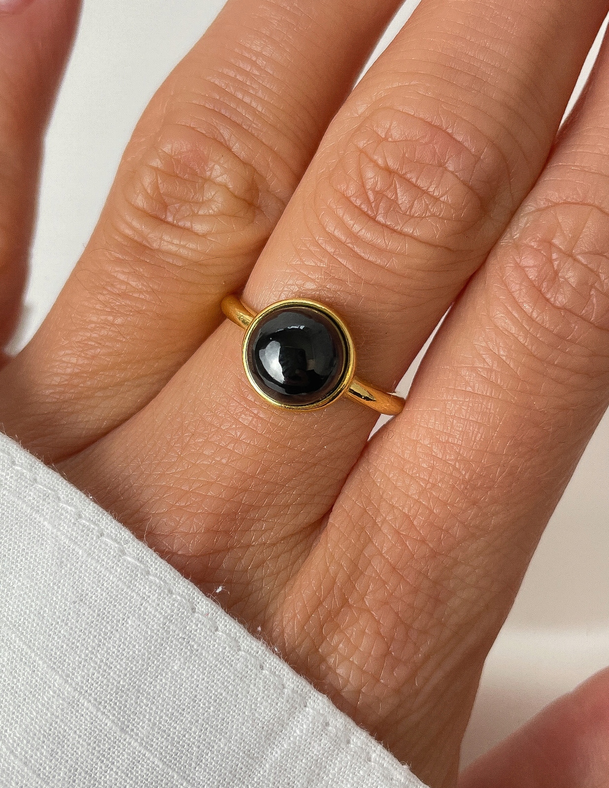 Prstýnek s přírodním kamenem spinel 20