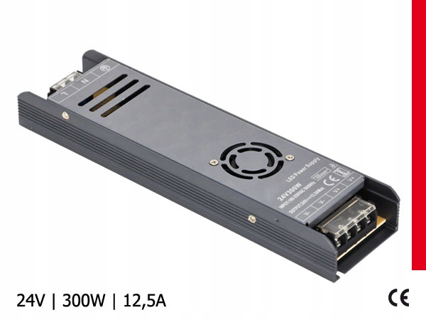 

Zasilacz Led Modułowy Graphite 24V / 12,5A / 300W