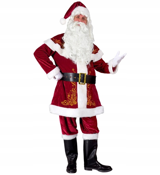 Kostým Santa Claus Hvězda Vánoce Bordó S/m