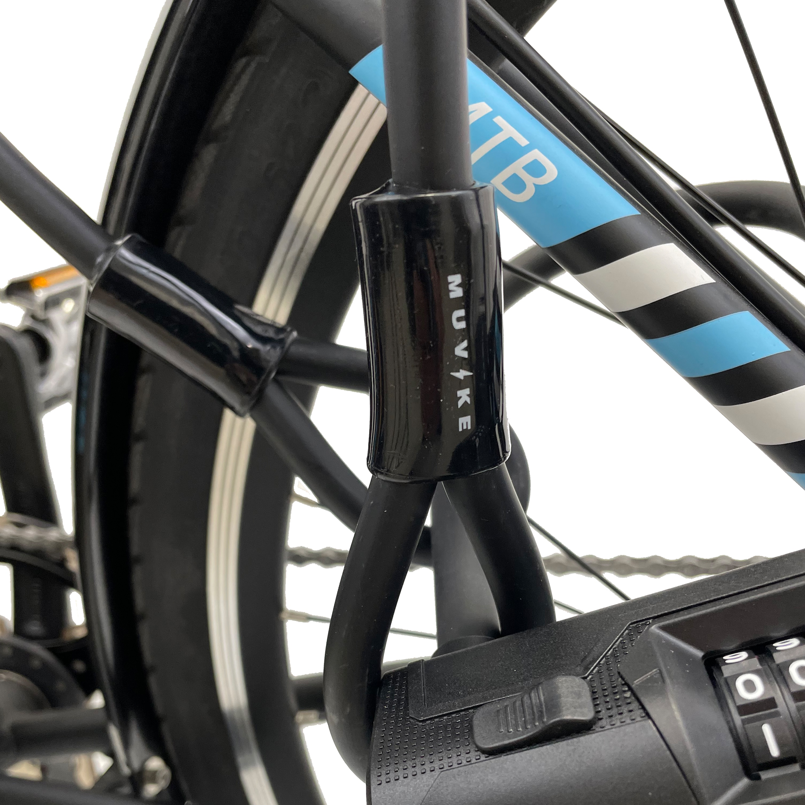 ZAPIĘCIE ROWEROWE LINKA ZAPIĘCIE DO ROWERU DŁUGA LINKA MUVIKE FLEX 1800/12 Średnica 12 mm