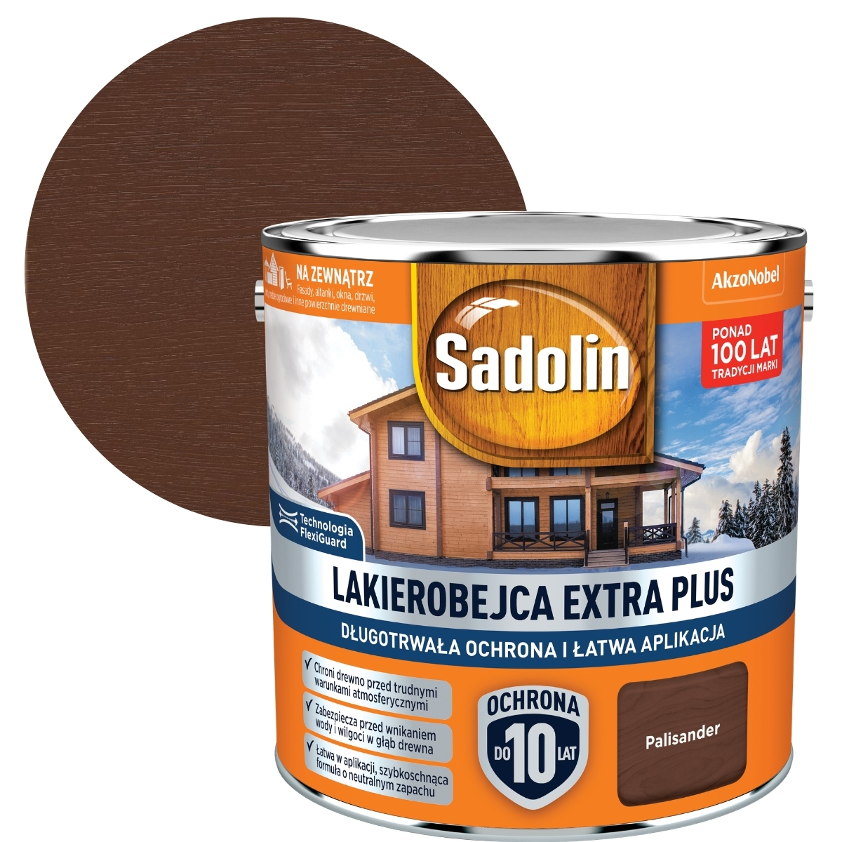 Sadolin Lakobejca Na Dřevo Extra Plus 2,5L Palisandr