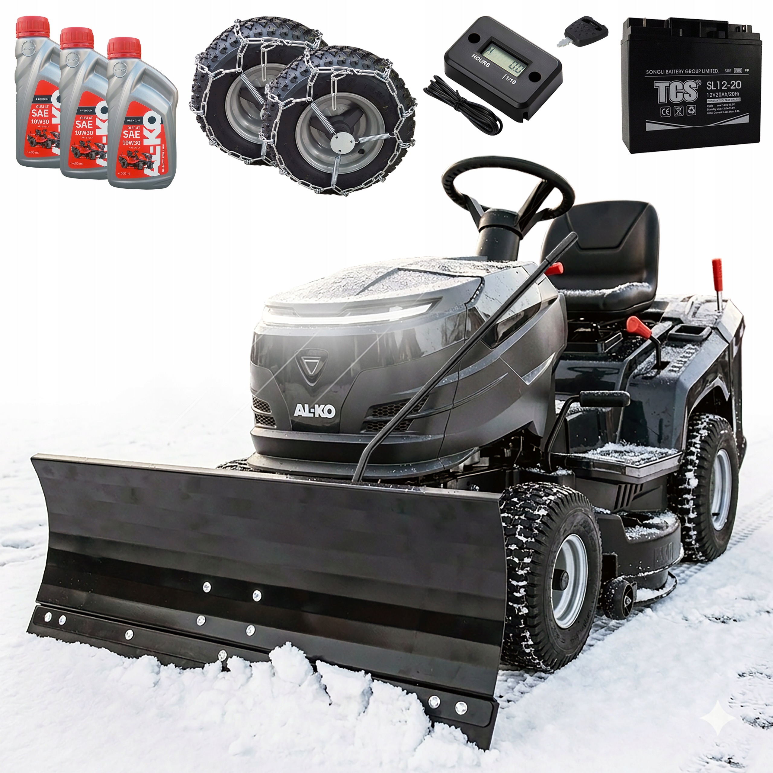 Traktor Ogrodowy Al-ko T14-86.6 Hd-a z Koszem 250L Automat 12 Km 86 cm Pług