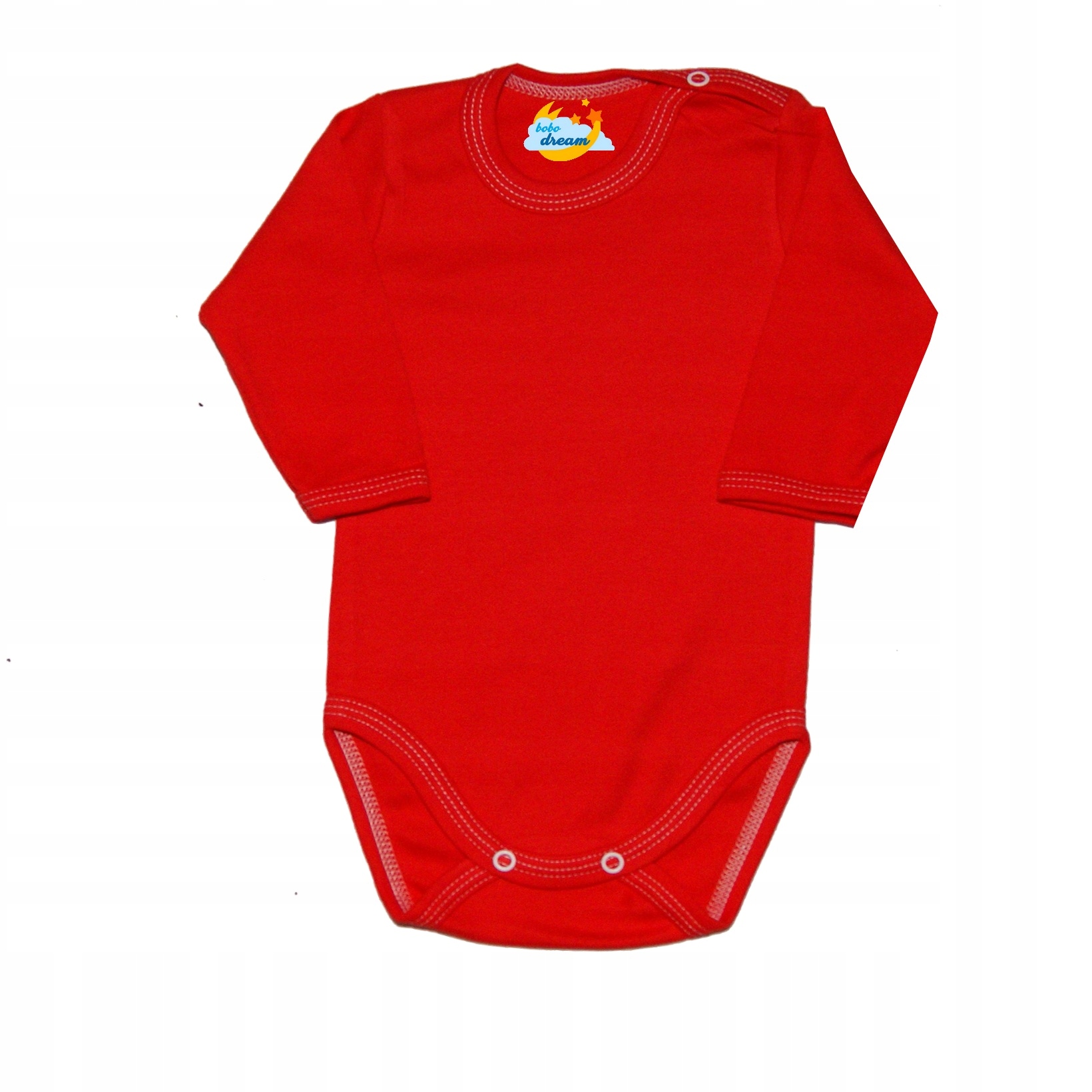 

Body długi rękaw Basic czerwone 56